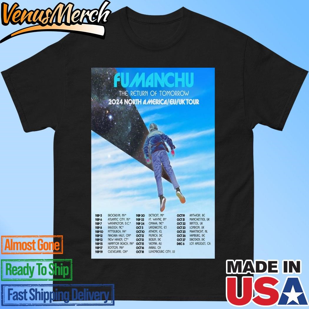 Official Fu Manchu 2024 North America EU UK Tour Poster Shirt