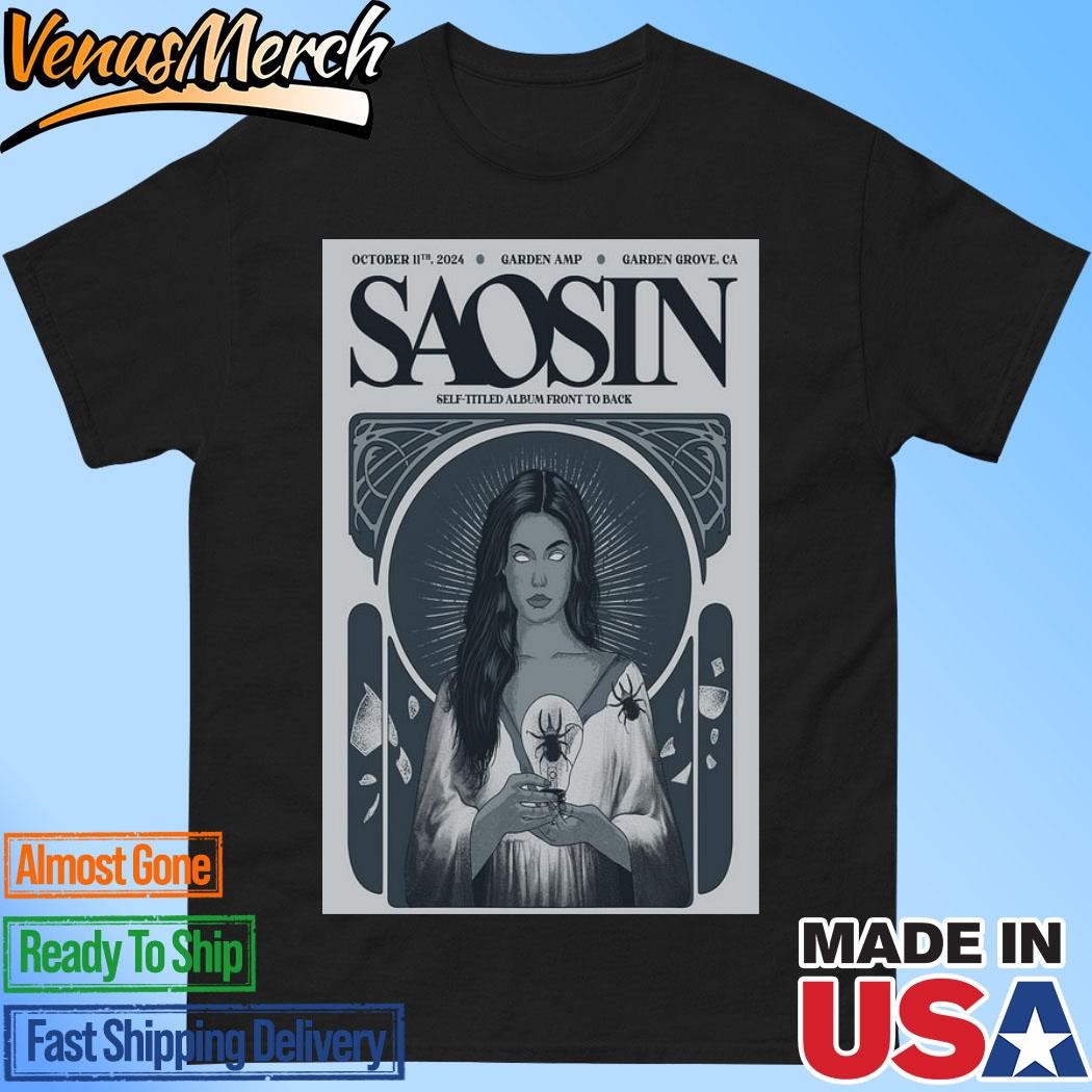 Official Garden AMP Garden Grove, CA Saosin Concert October 11th 2024 Poster Shirt