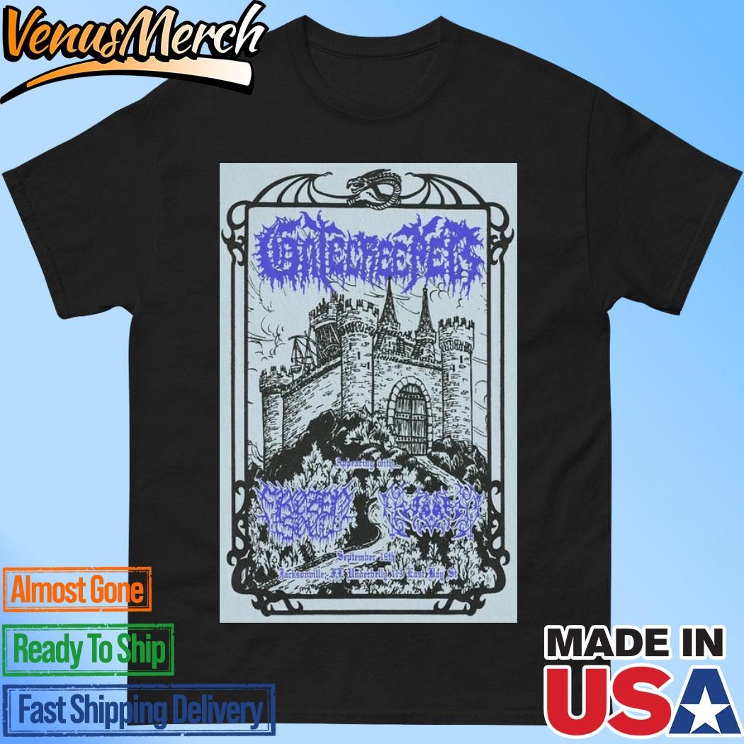 Official Gatecreeper Jacksonville, Florida September 19 2024 Concert Poster Shirt