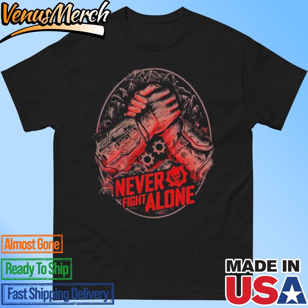 Official Gears of War Never Fight Alone Shirt