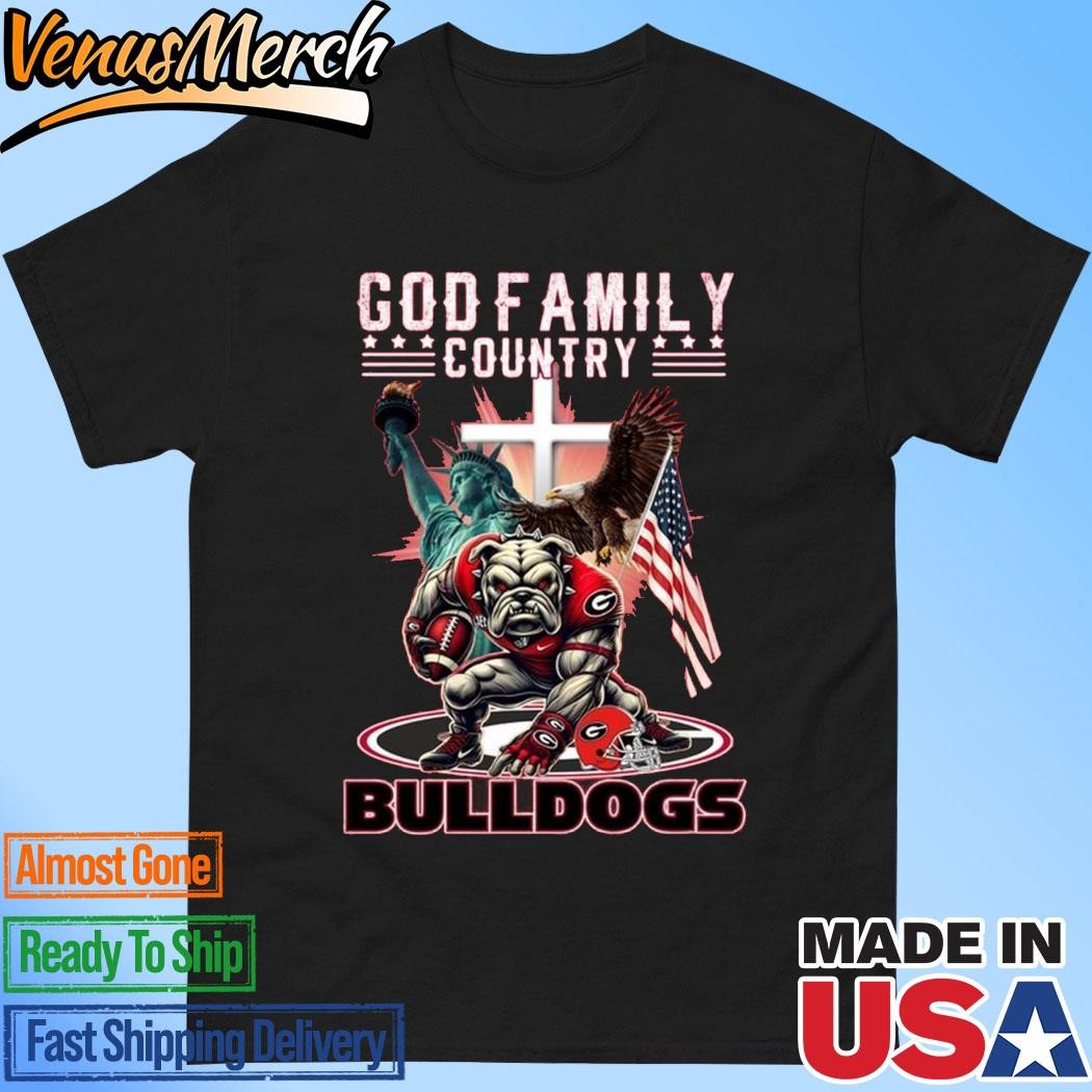 Official God Family Country Georgia Bulldogs T-Shirt