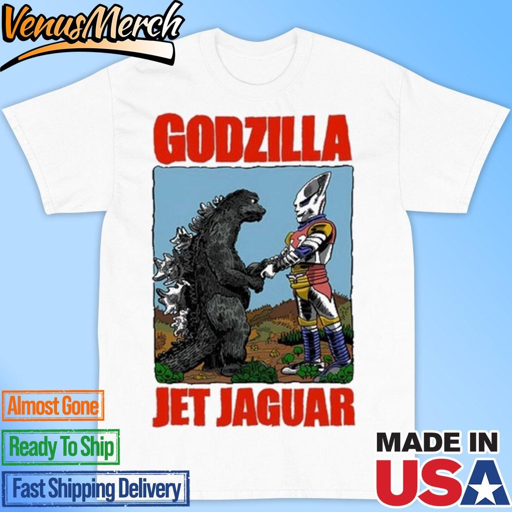 Official Godzilla & Jet Jaguar Victory Handshake Shirt