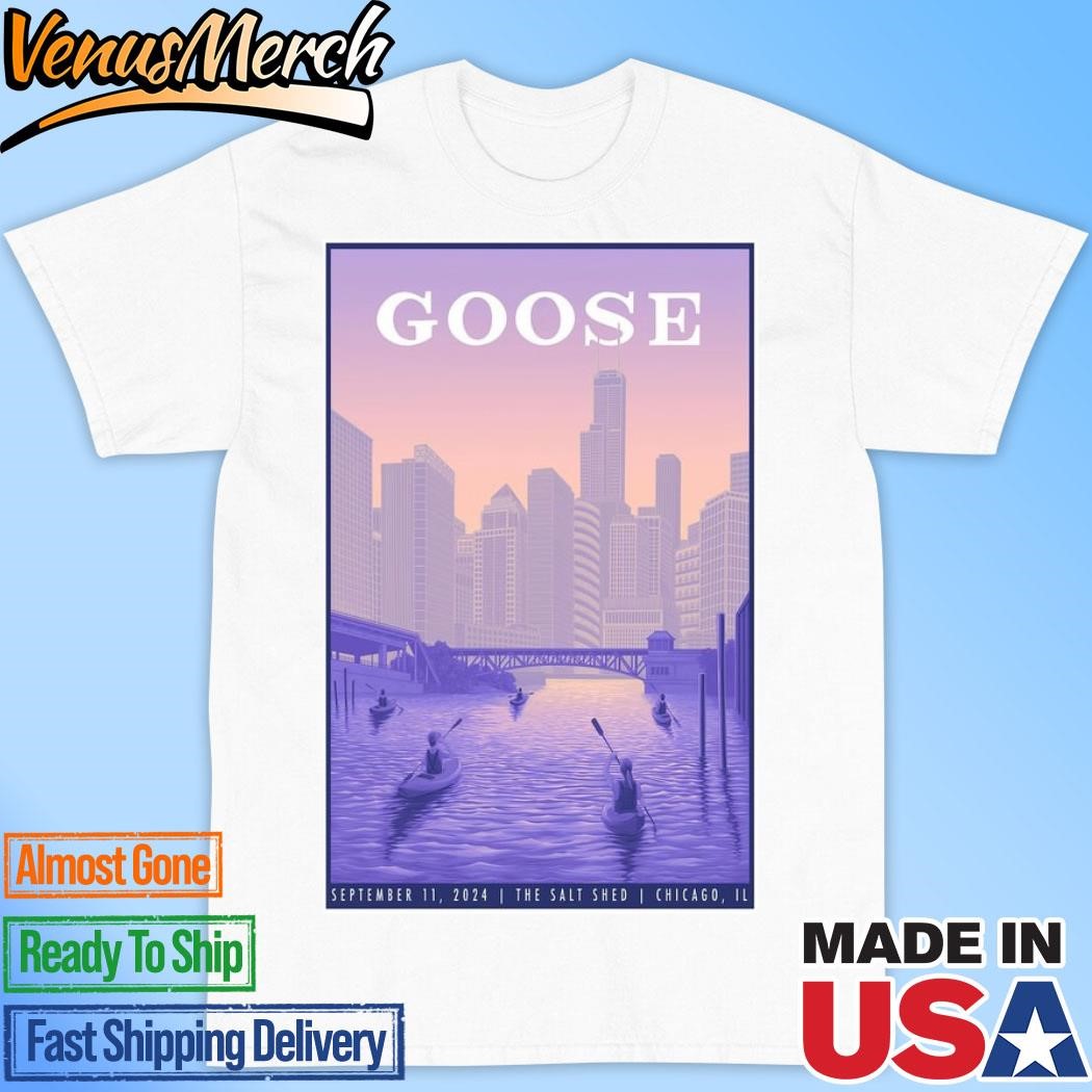 Official Goose At The Salt Shed On September 11 2024 Show Poster Shirt