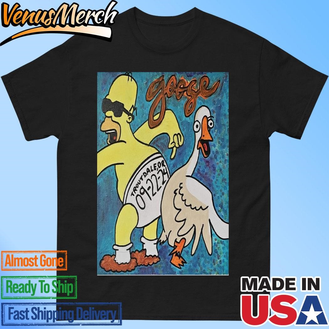 Official Goose Poster Troutdale, Or Tour Sept 22 2024 Shirt