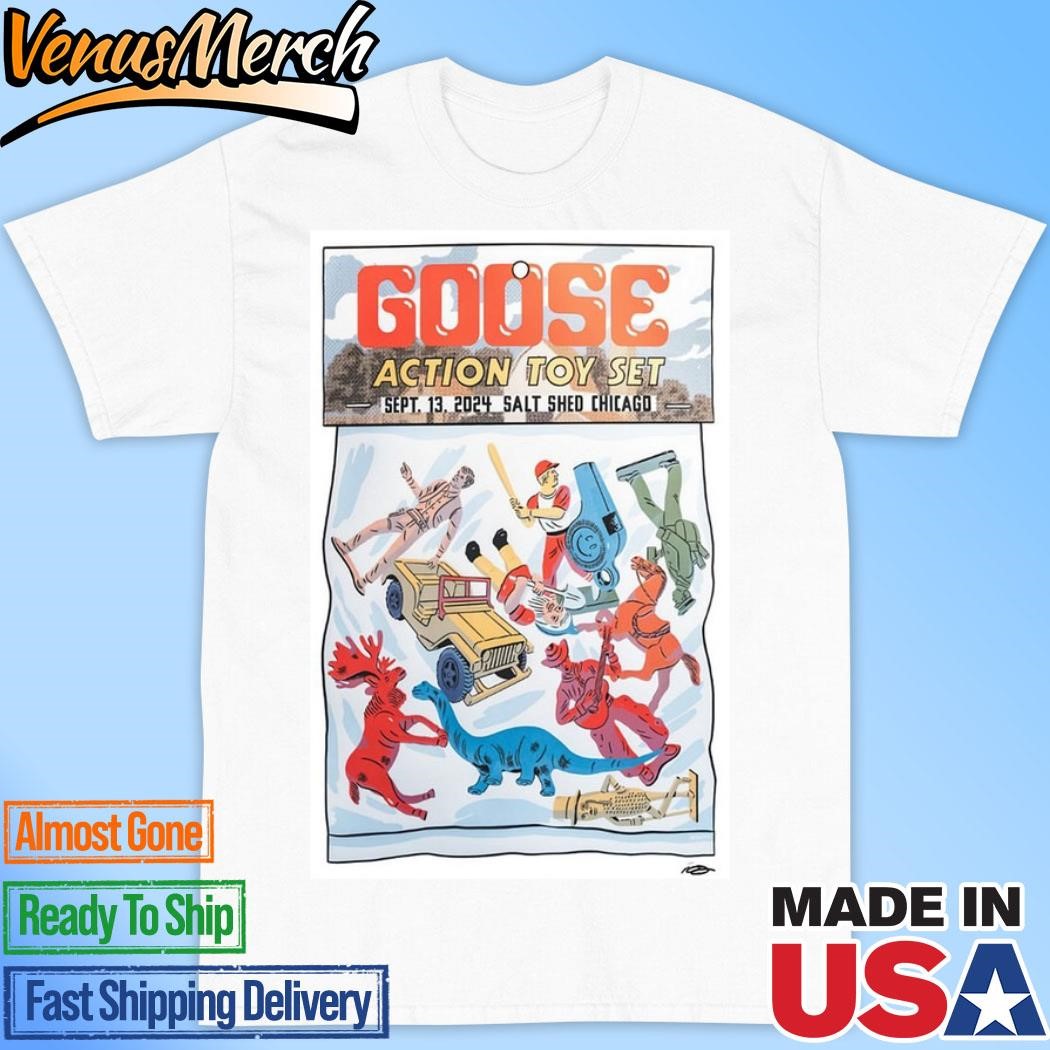 Official Goose Sep 13, 2024 Chicago, IL The Salt Shed Poster Shirt