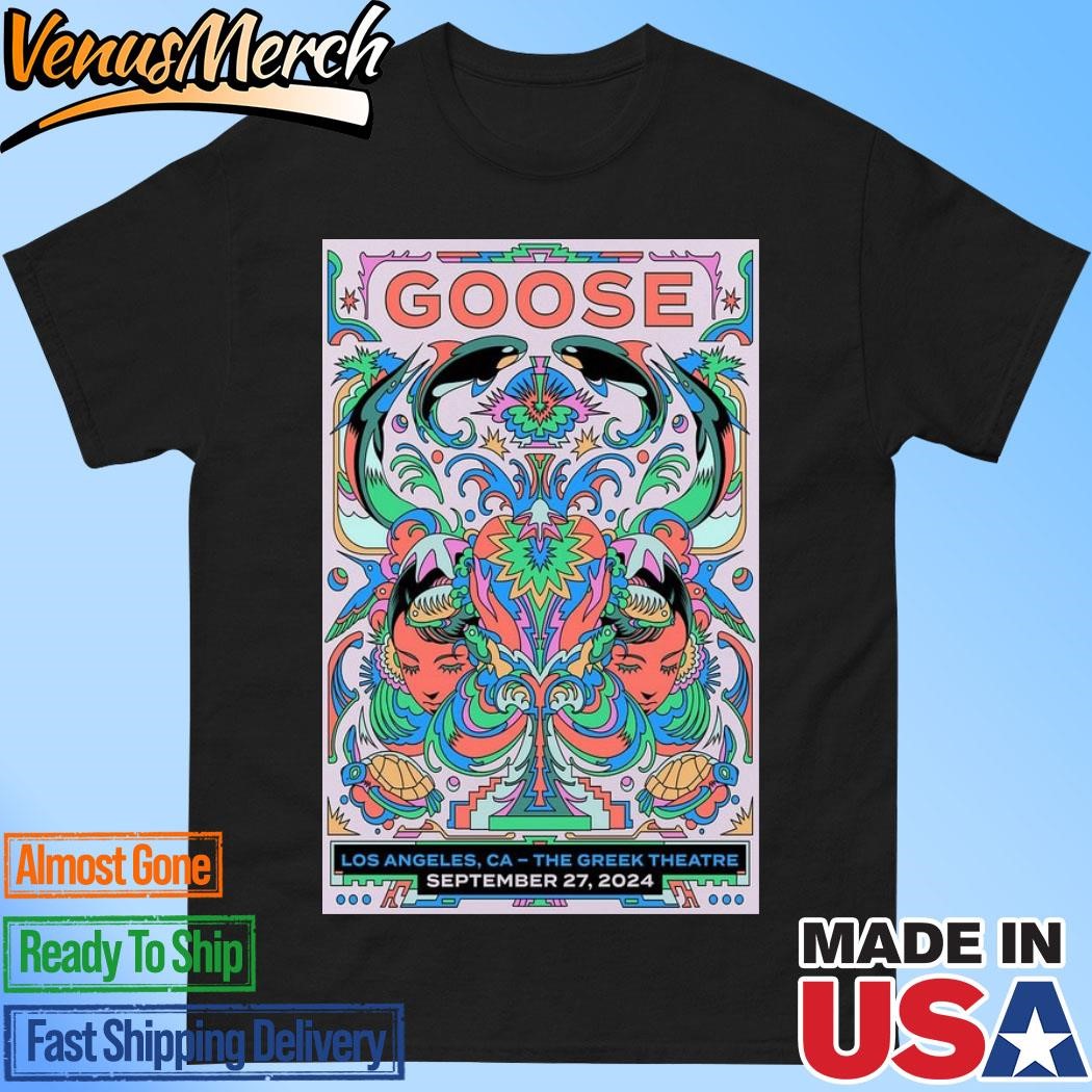 Official Goose September 27 The Greek Theatre Los Angeles, CA Tour 2024 Poster Shirt