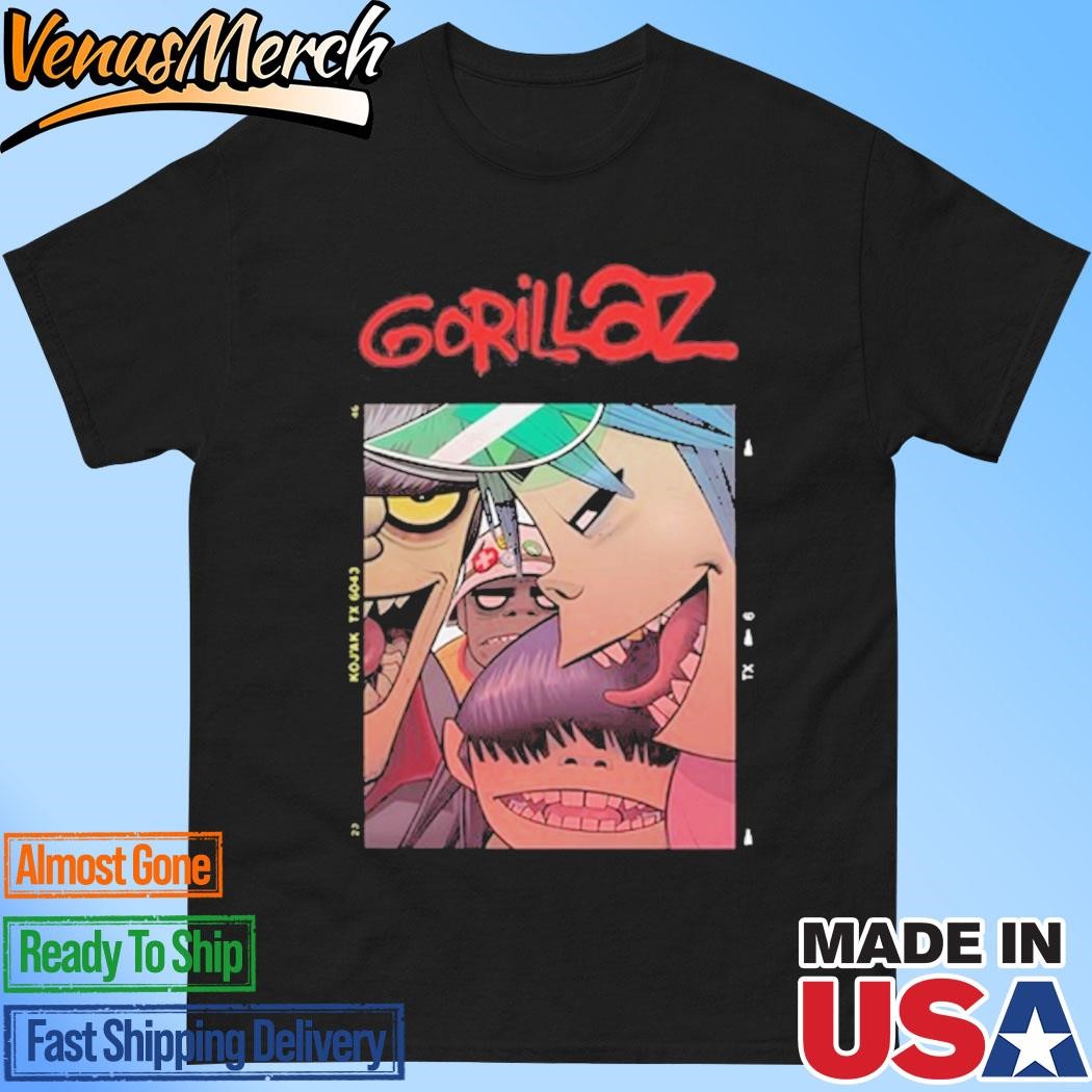 Official Gorillaz Polaroid Vintage Shirt