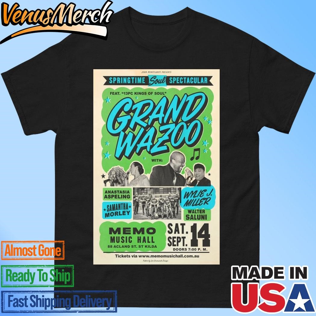 Official Grand Wazoo Memo Music Hall, St Kilda On Sept 14 2024 Art Prints Poster Shirt