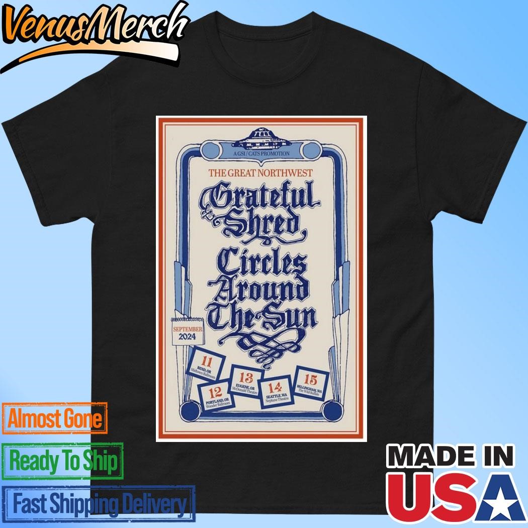 Official Grateful Shred September Shows 2024 Poster Shirt