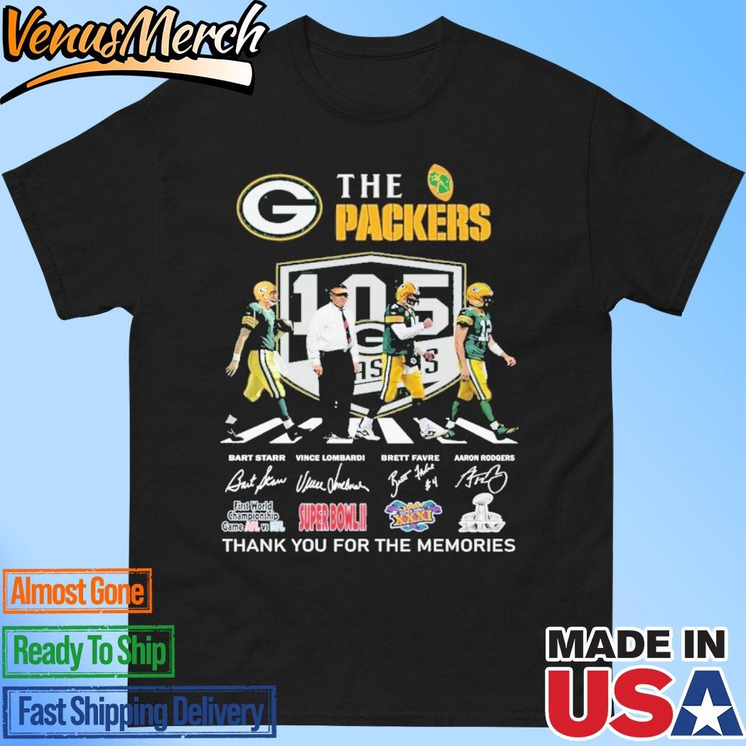 Official Green Bay Packers 105 Years Of The Memories And Victory T-Shirt