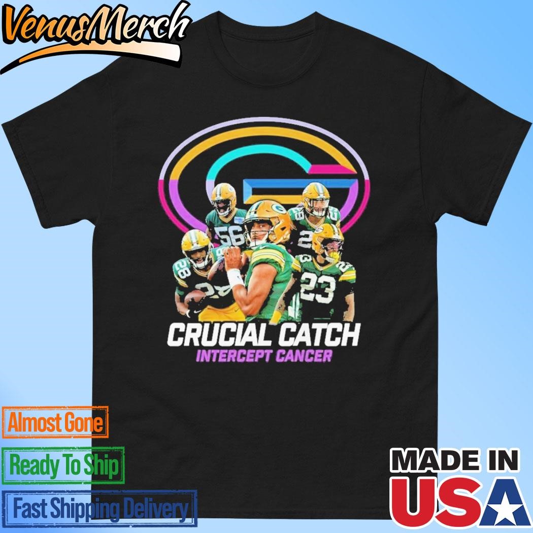 Official Green Bay Packers Crucial Catch Intercept Cancer Unisex T-Shirt