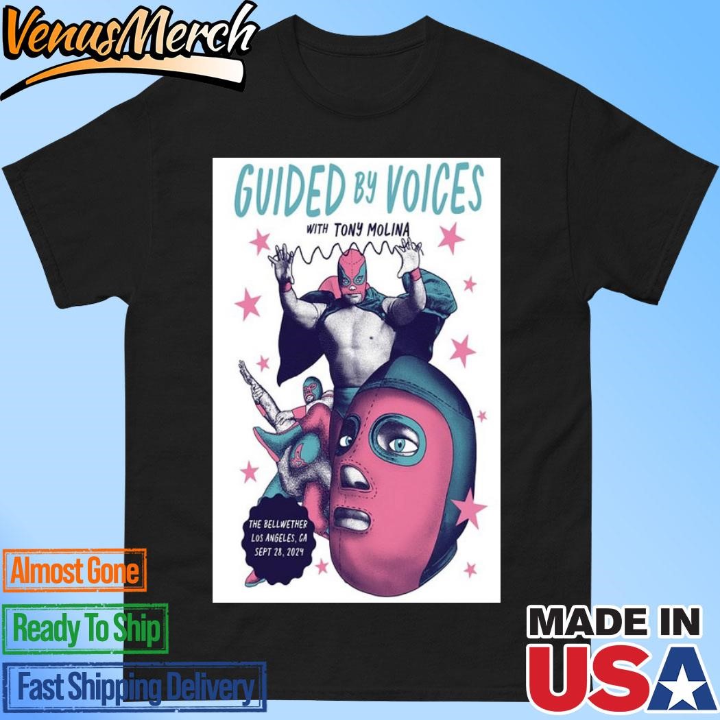 Official Guided By Voices September 28 2024 The Bellwether, Los Angeles, CA Poster Shirt