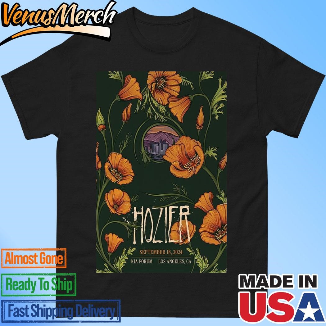 Official Hozier In Los Angeles, CA On September 18 2024 Tour Poster Shirt