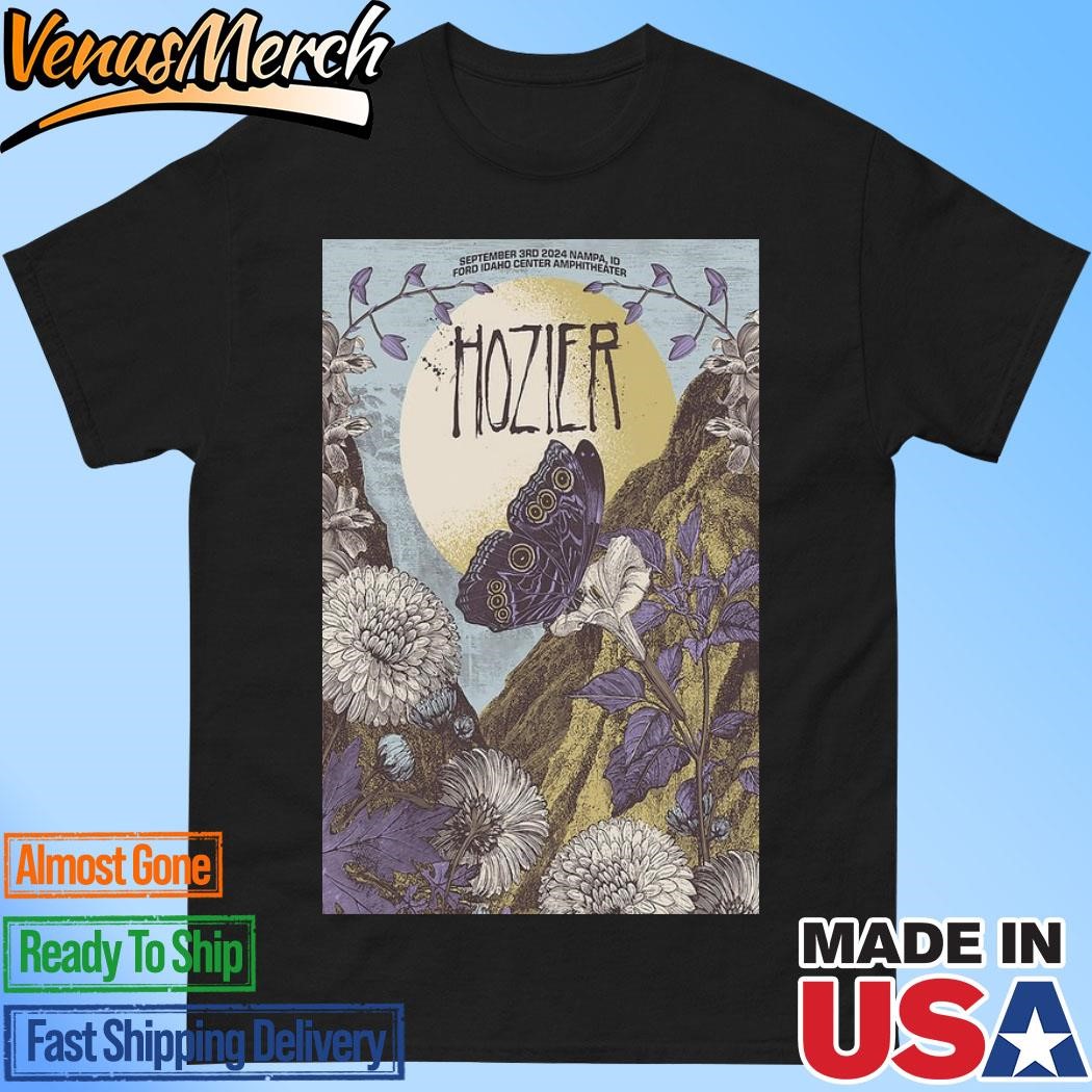 Official Hozier In Nampa, ID On September 3 2024 Tour Poster Shirt