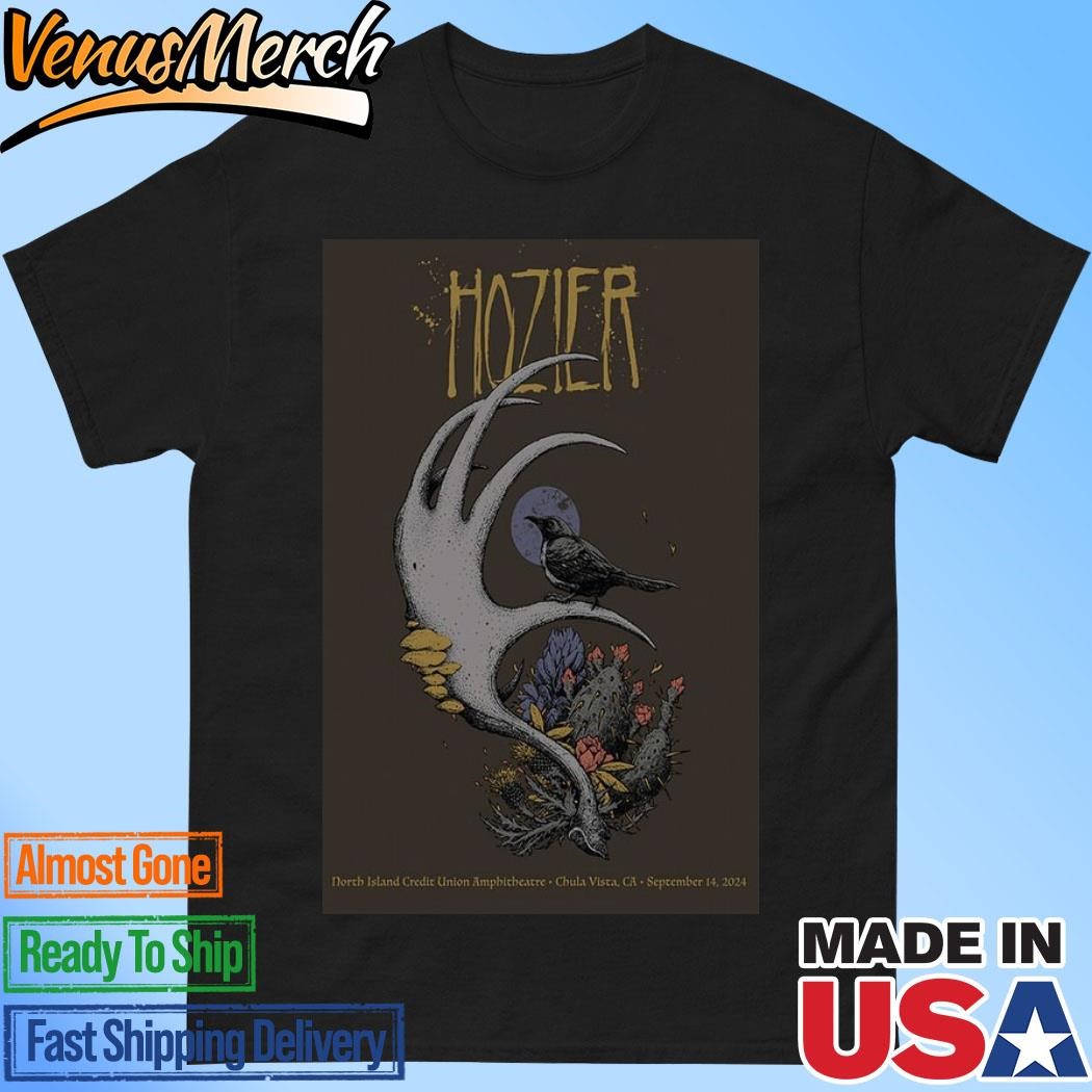 Official Hozier Unreal Unearth Tour 2024 Chula Vista, CA Poster Shirt