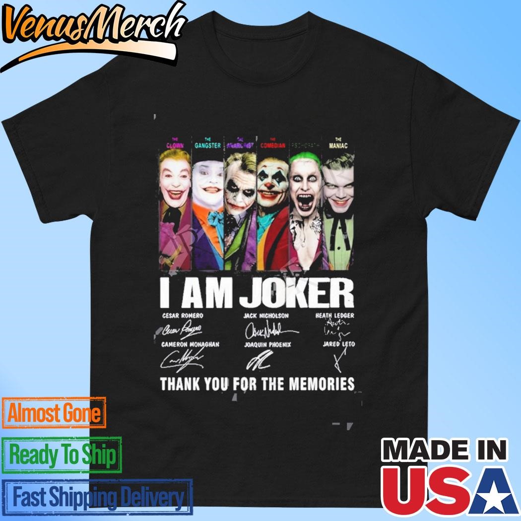 Official I Am Joker Thank You For The Memories T-Shirt