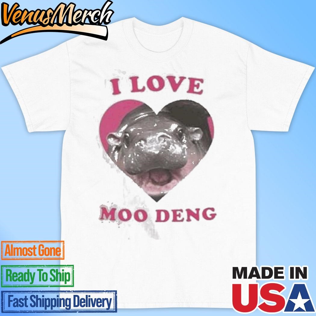 Official I Love Moo Deng T-Shirt