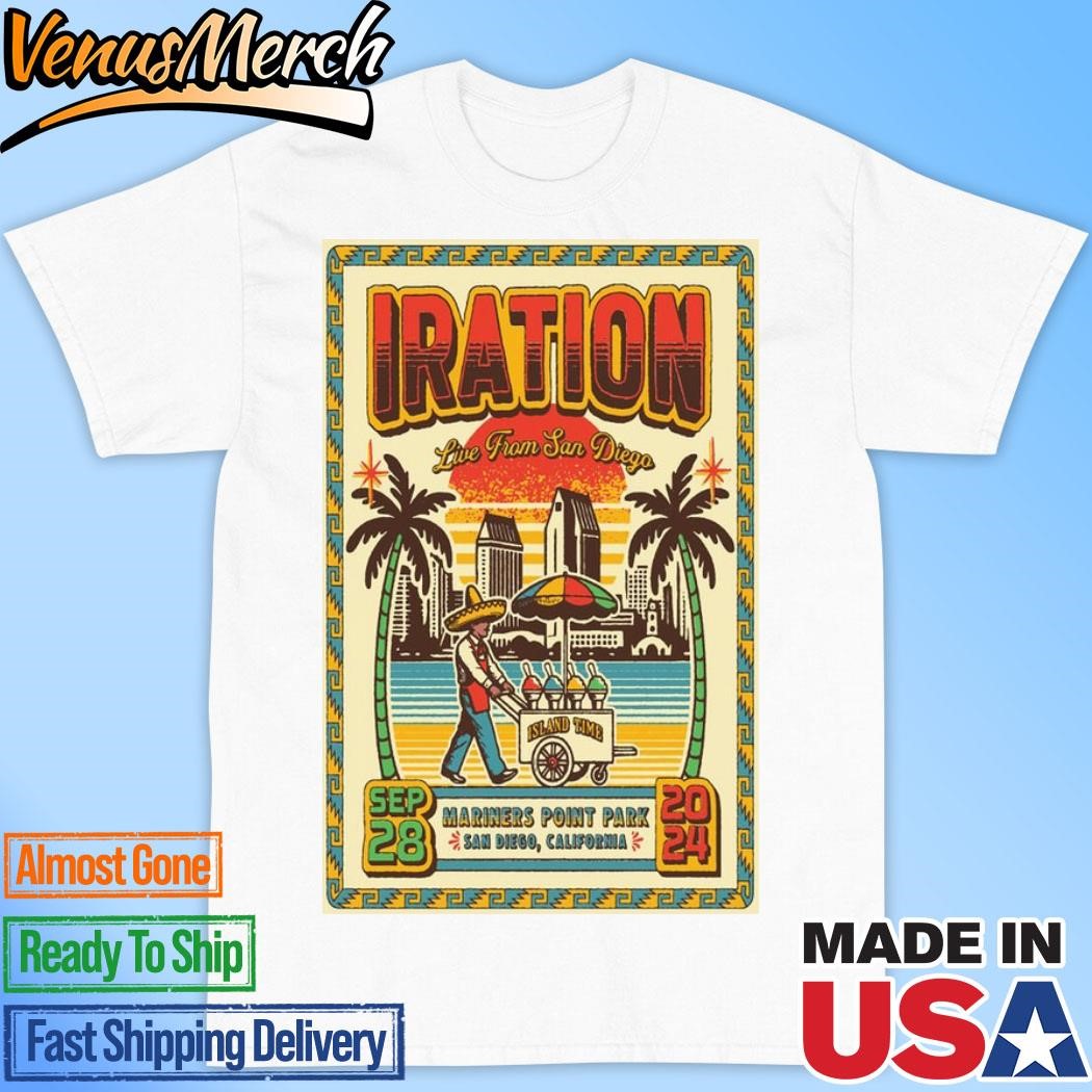 Official Iration Sep 28, 2024 Mariners Point Park San Diego, CA Show Poster Shirt