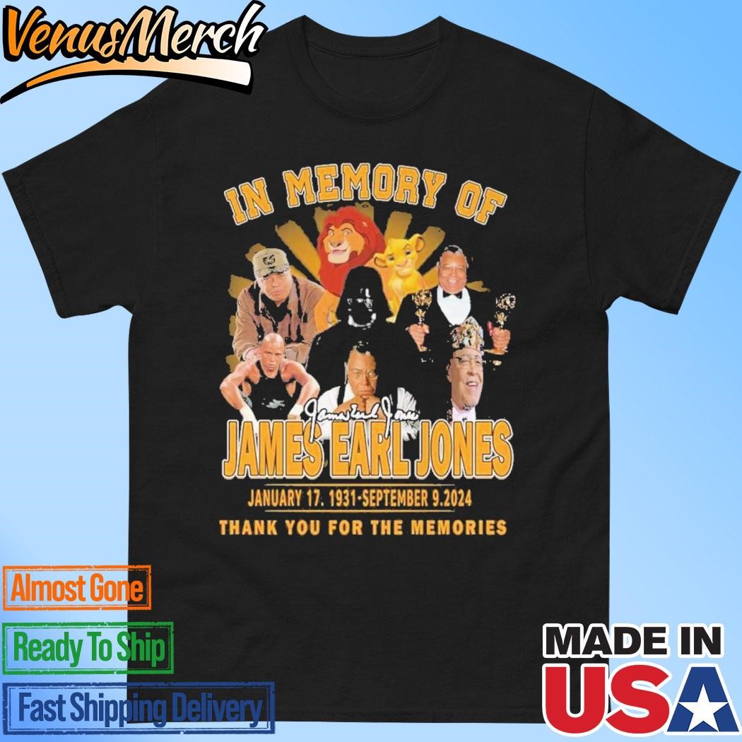 Official James Earl Jones Thank You For The Memories Forever In Our Heart T-Shirt