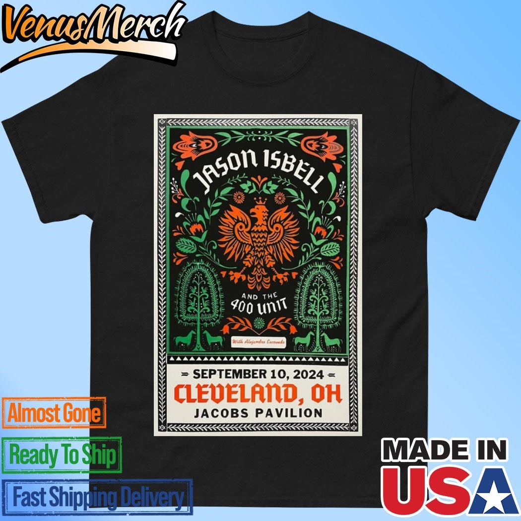 Official Jason Isbell And The 400 Unit September 10 2024 In Cleveland, OH Tour Poster Shirt