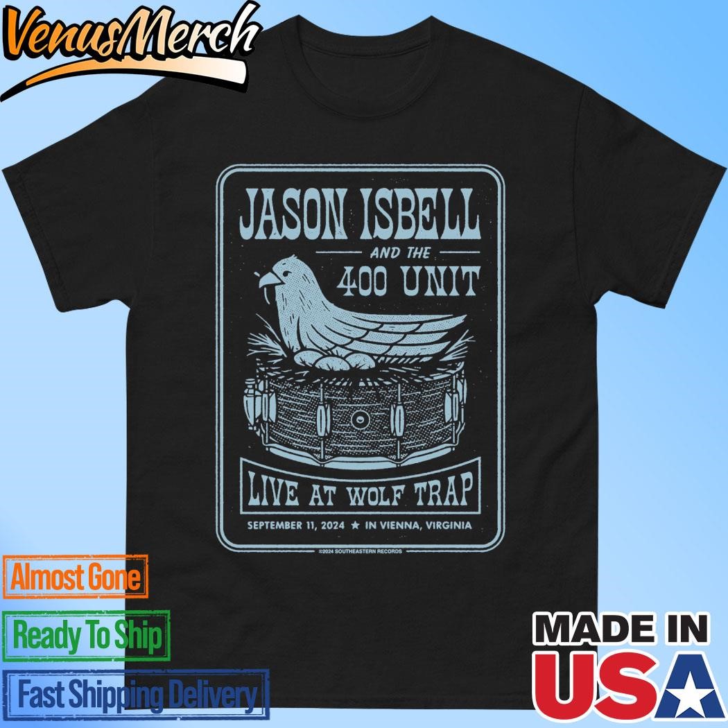 Official Jason Isbell And The 400 Unit Wolf Trap Vienna, VA September 11th, 2024 With Alejandro Escovedo Shirt