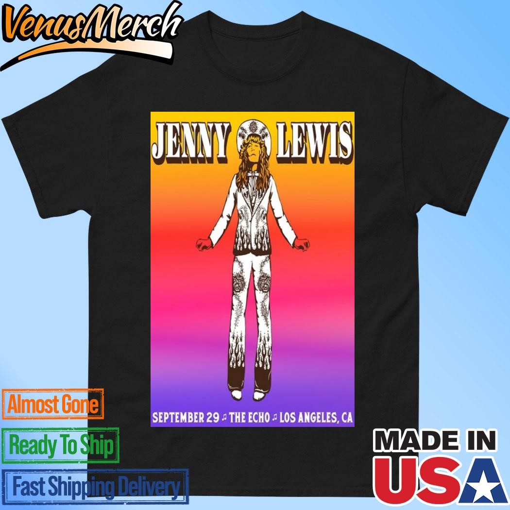 Official Jenny Lewis Sept 29 2024 Doheny State Beach in Dana Point Event Poster Shirt