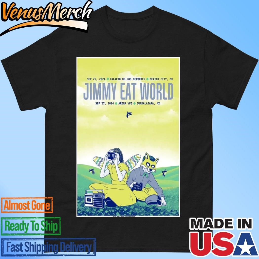 Official Jimmy Eat World Sep 25, 2024 Palacio De Los Deportes, Mexico City MX Poster Shirt]