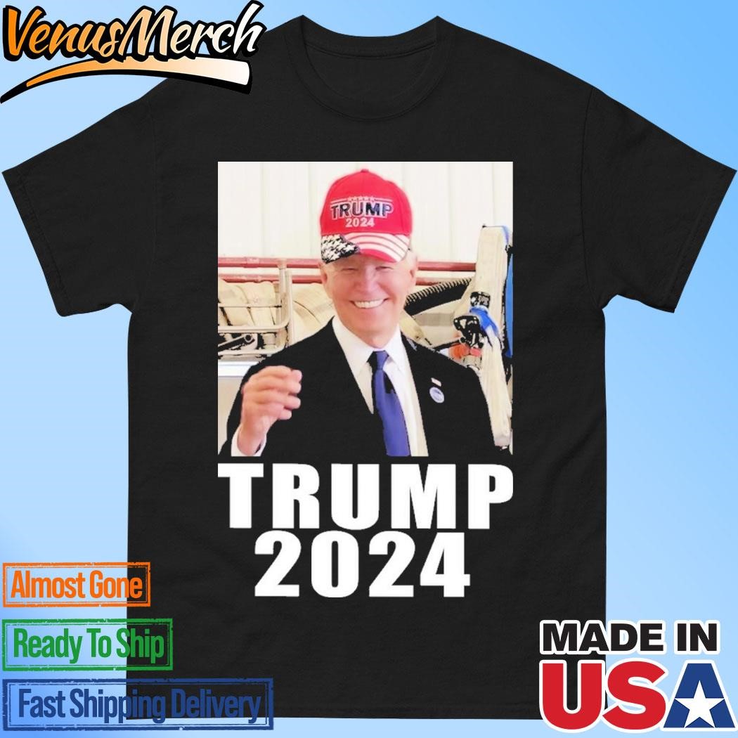 Official Joe Biden Photographed Trump Hat 2024 T-Shirt