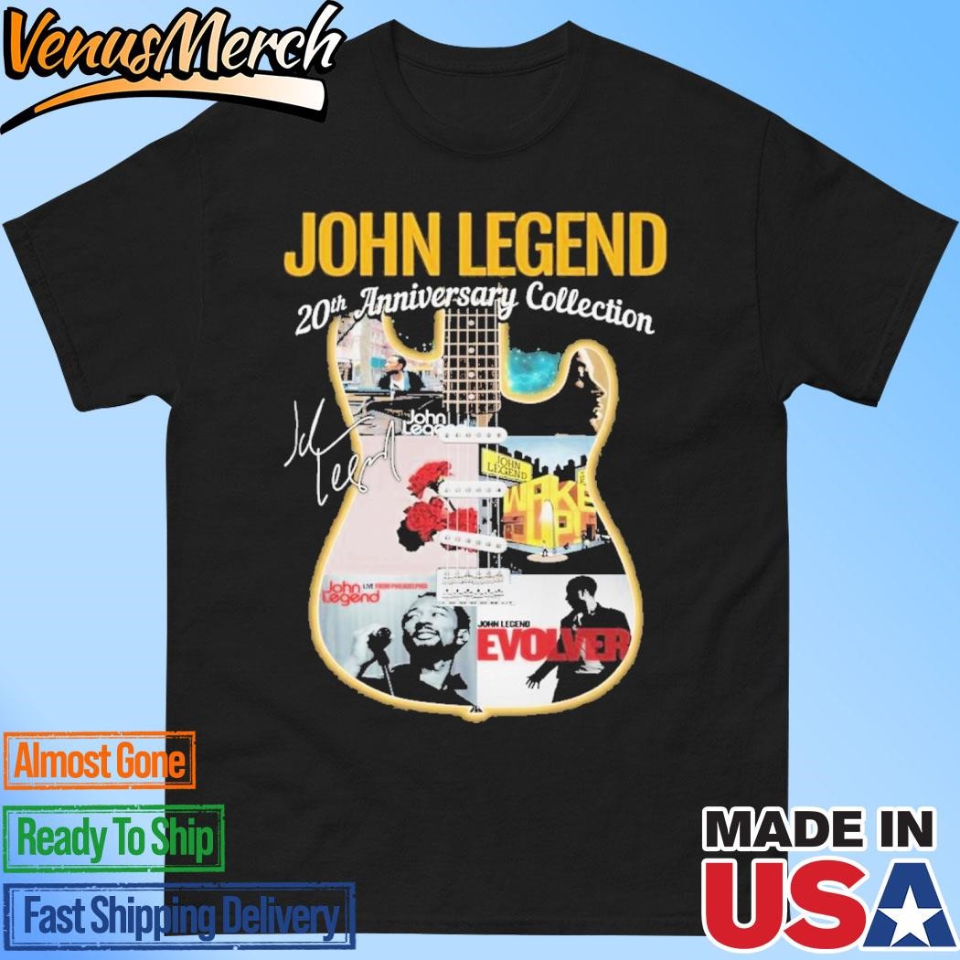 Official John Legend 20th Anniversary Collection Signature T-Shirt