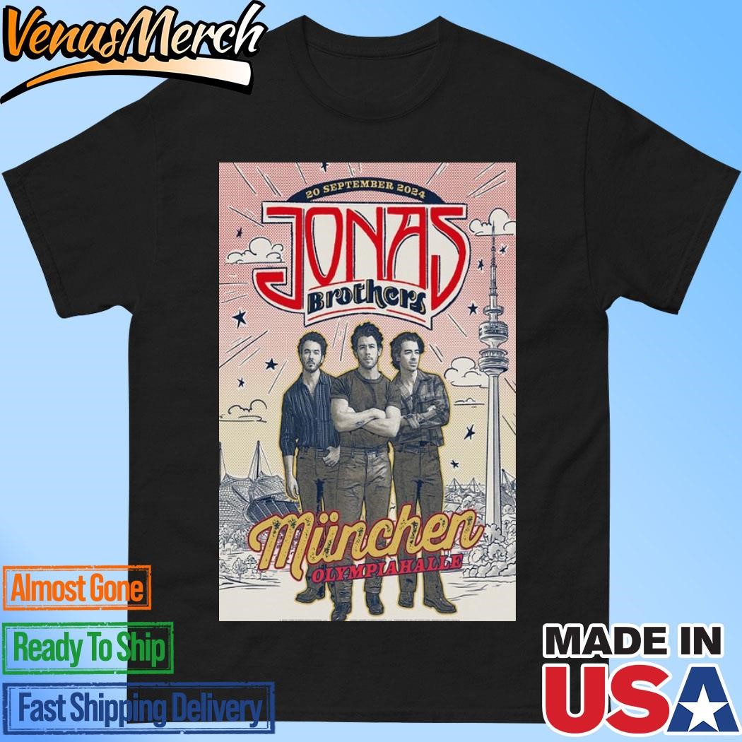 Official Jonas Brothers Concert Olympiahalle, Munich, Germany Sept 20, 2024 Poster Shirt