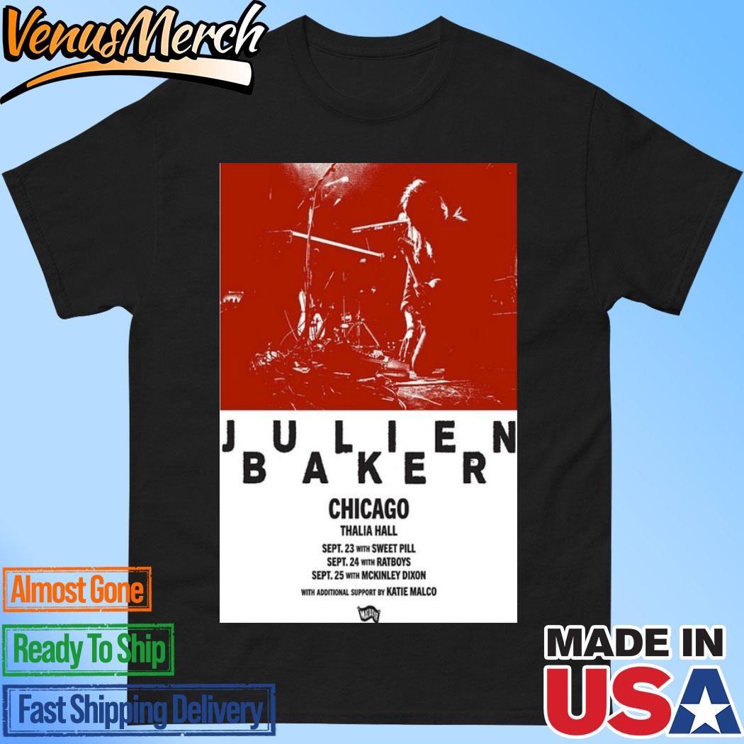 Official Julien Baker Poster Chicago Thalia Hall Sept 23-25 2024 Tour Shirt