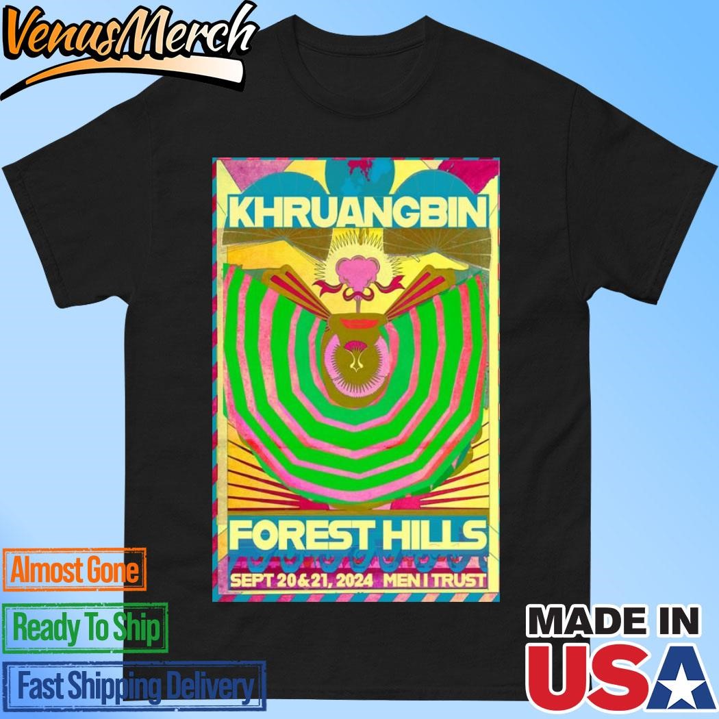 Official KHRUANGBIN September 20-21 2024 Forest Hills Stadium, New York, NY Concert Poster Shirt