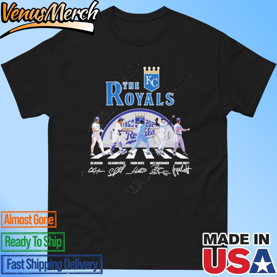 Official Kansas City Royals 1969-2024 Signatures T-Shirt