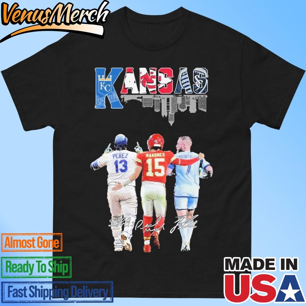 Official Kansas City Royals Perez Kansas City Chiefs Mahomes Sporting Kansas City Russell T-Shirt