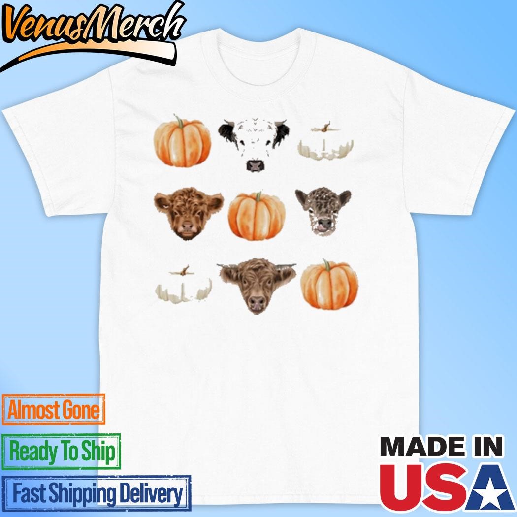 Official Katie Van Slyke Mini Cows And Pumpkin Shirt