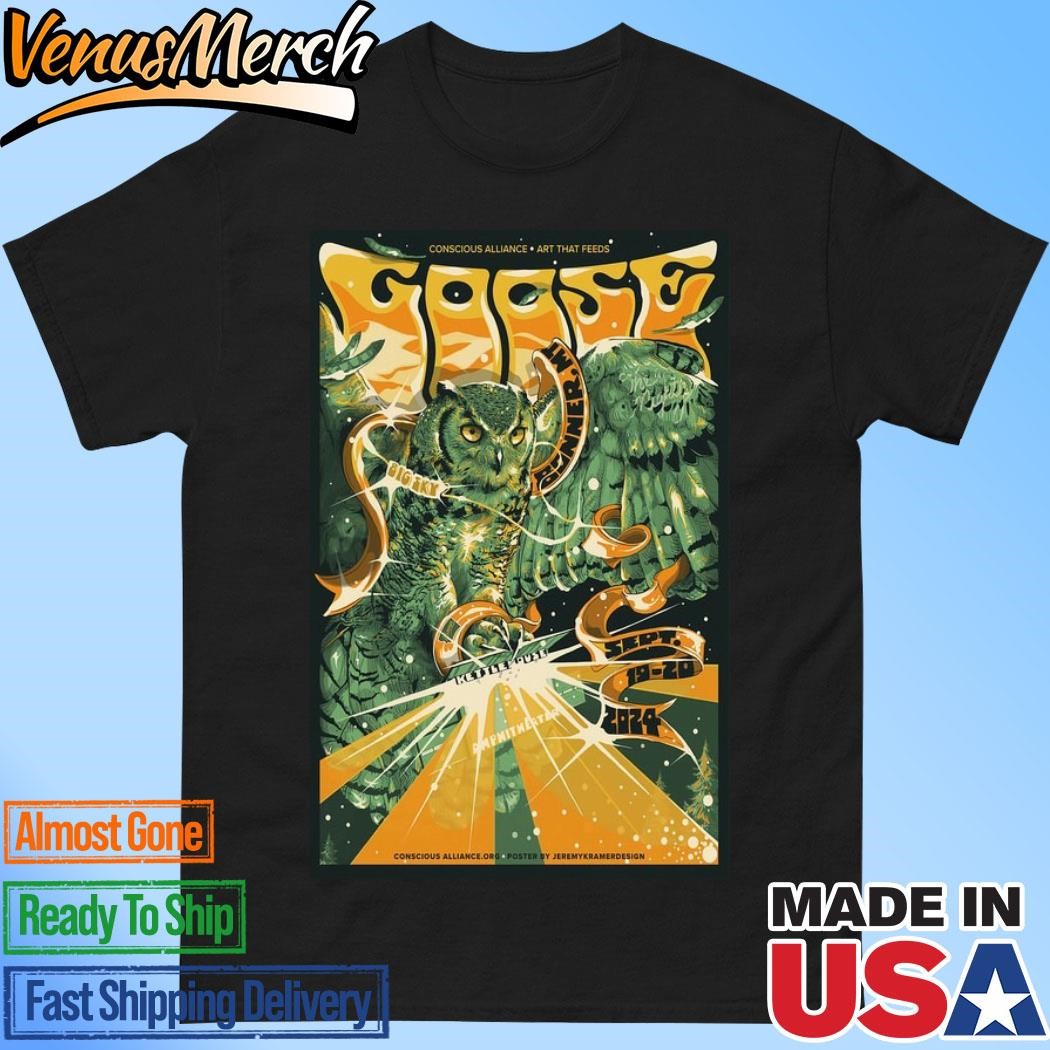 Official KettleHouse Amphitheater Bonner, MT Goose Concert September 19-20 2024 Poster Shirt