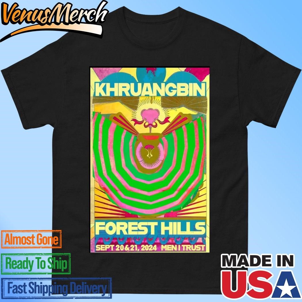 Official Khruangbin Sept 20-22 2024 Forest Hills, NY Tour Poster Shirt