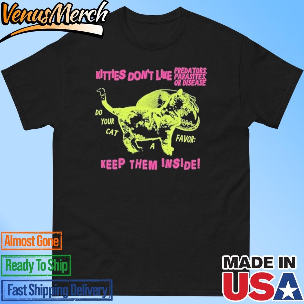 Official Kitties Don't Like Predators Parasites Or Disease Shirt