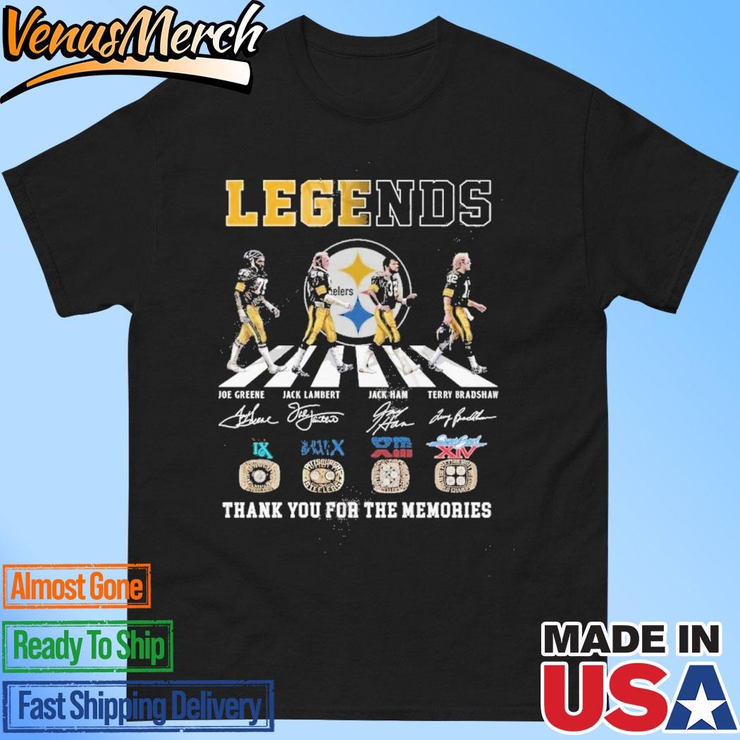 Official Legends Pittsburgh Steelers Thank You For The Memories T-Shirt