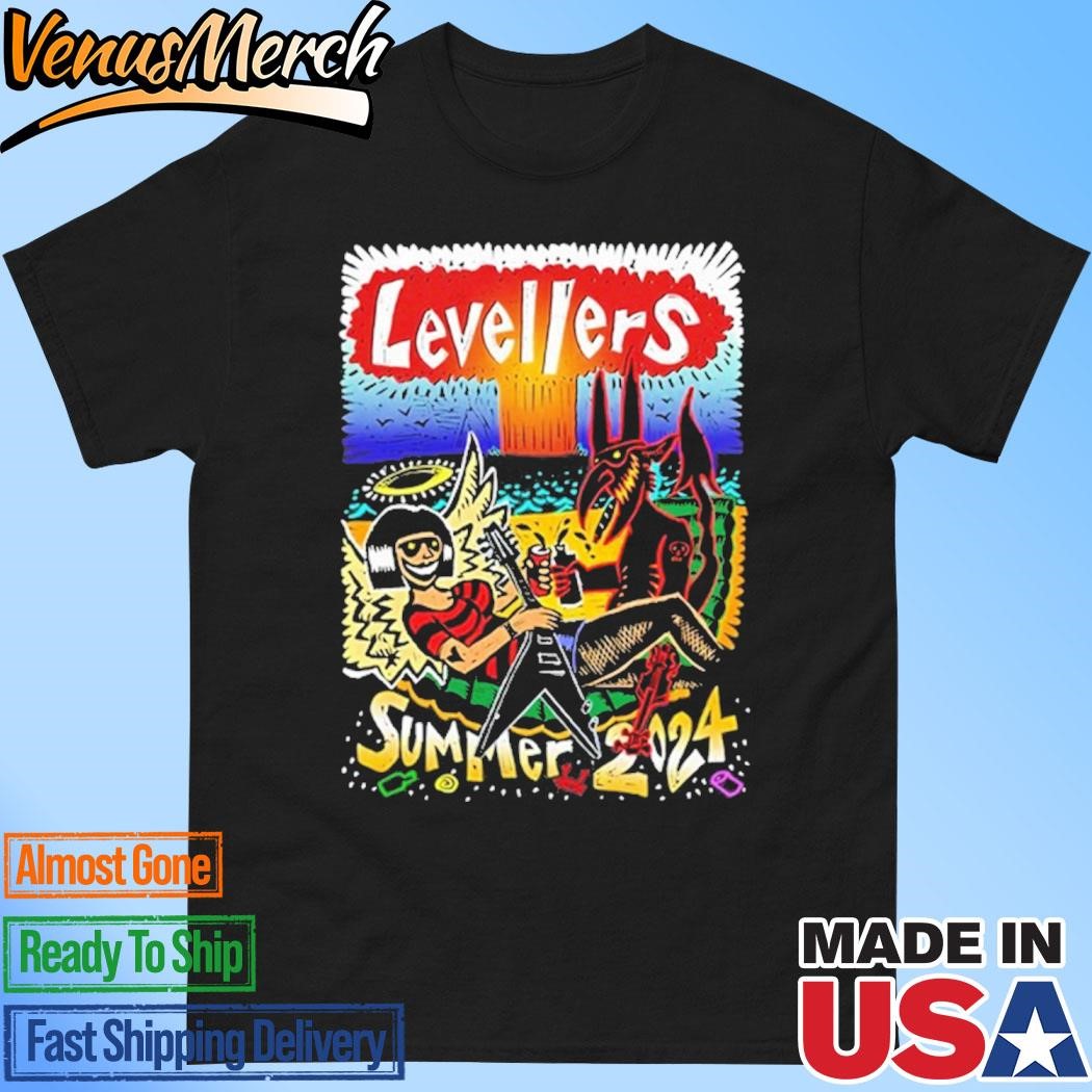 Official Levellers Summer 2024 Tour Dates T-Shirt