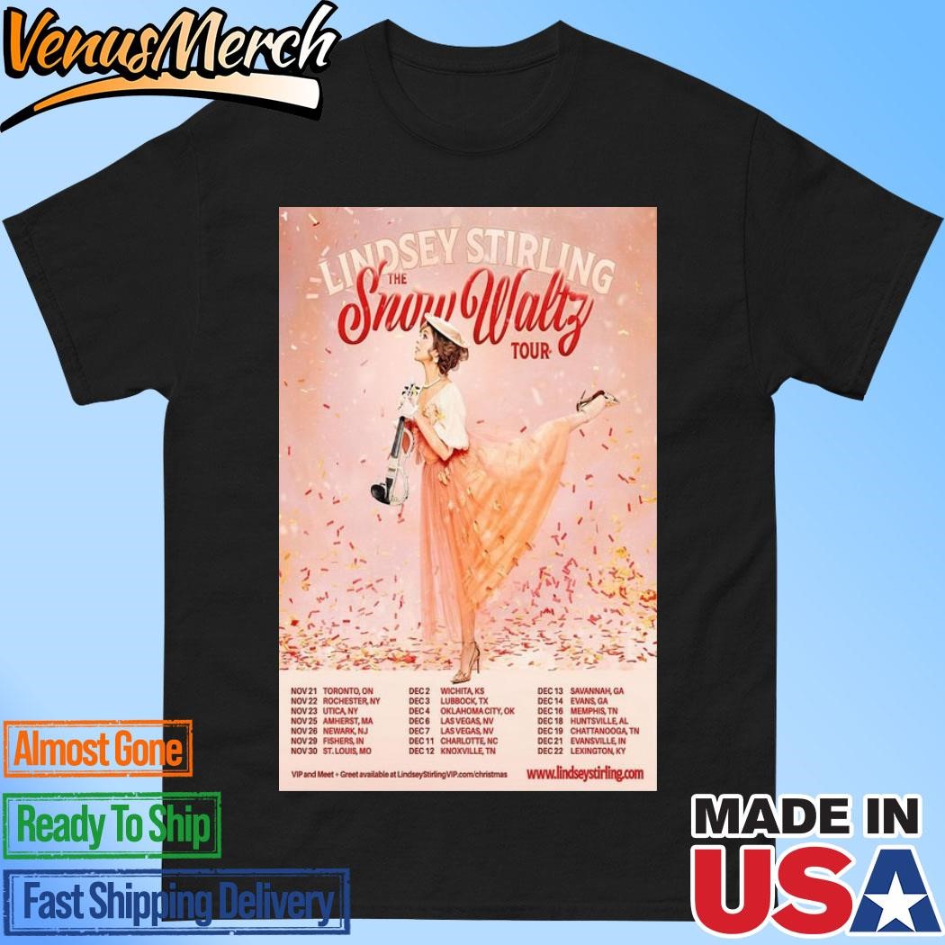 Official Lindsey Stirling The Snow Waltz Tour 2024 Poster Shirt