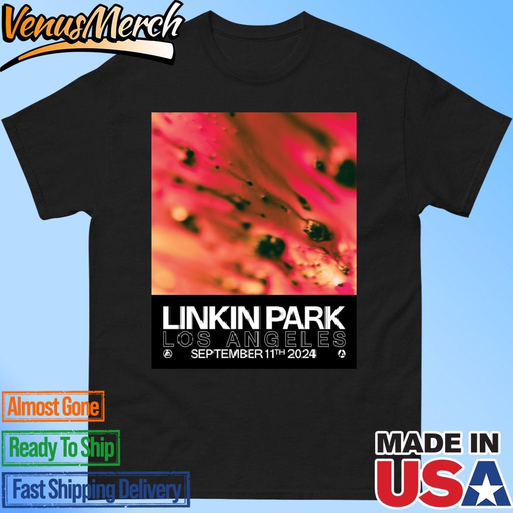 Official Linkin Park Official Poster For Los Angeles At Kia Forum On September 11th From Zero World Tour 2024 Vintage T-Shirt