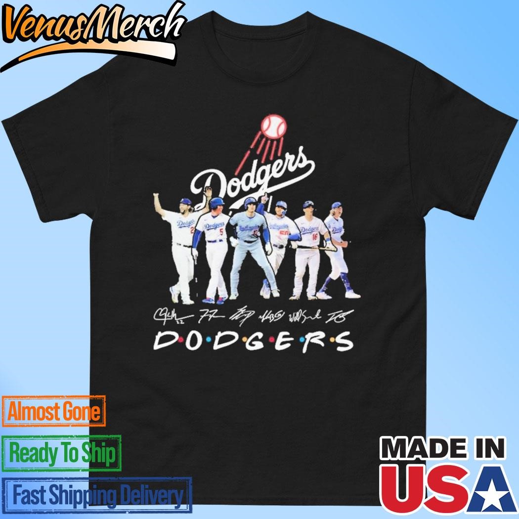 Official Los Angeles Dodgers D-O-D-G-E-R-S Baseball Team T-Shirt