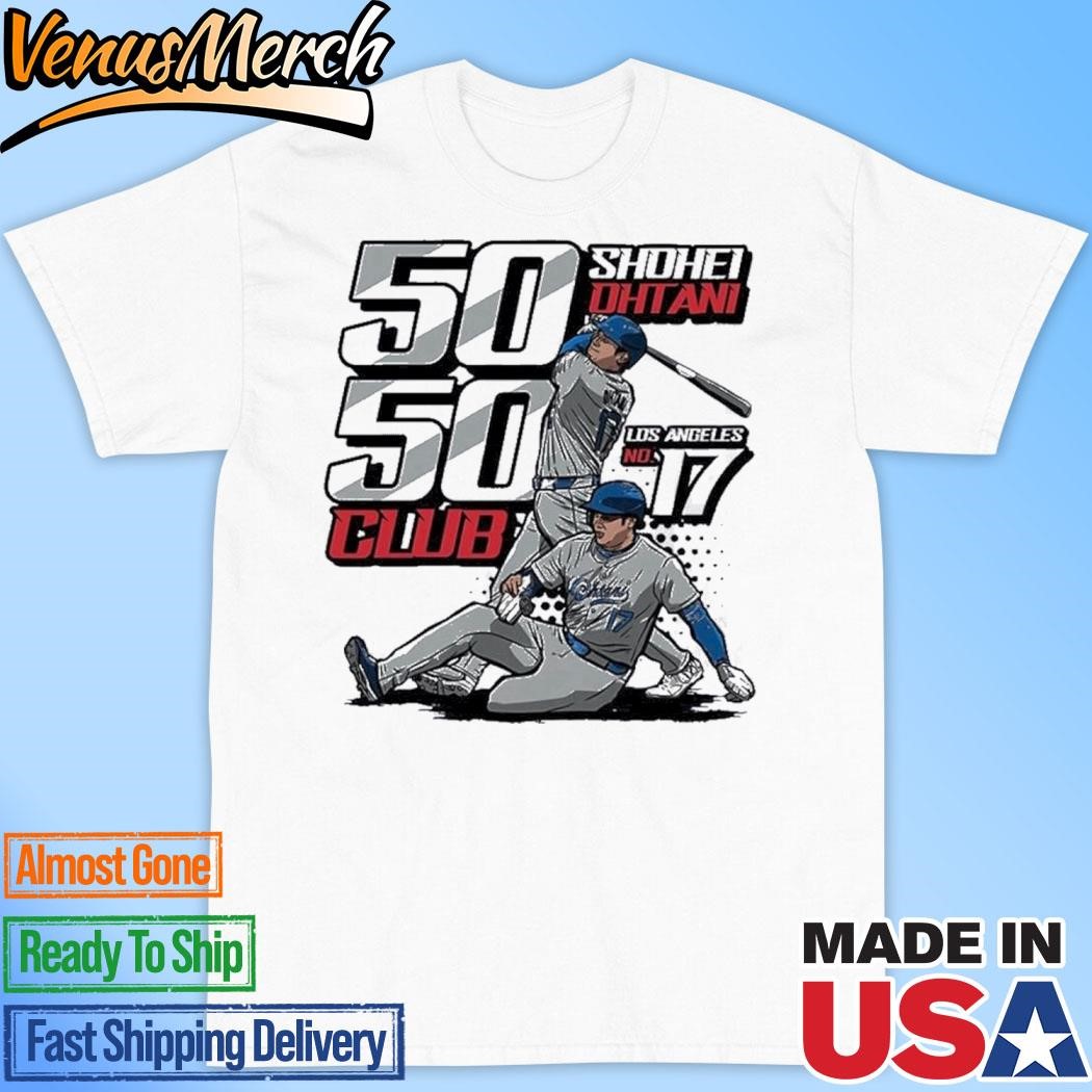 Official Los Angeles Dodgers Shohei Ohtani 50 50 Club Unisex T-Shirt