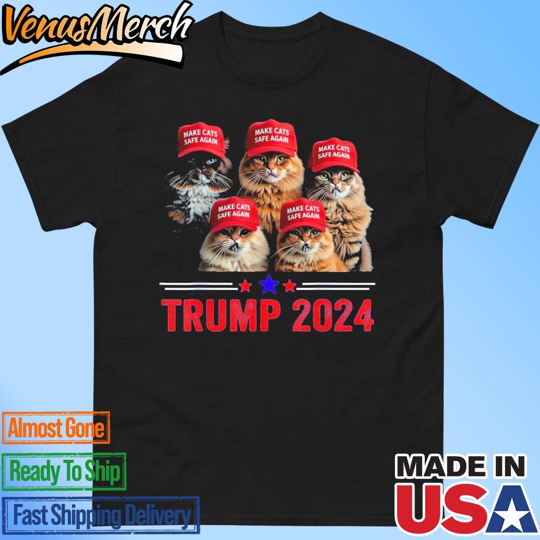 Official Make Cats Safe Again Trump 2024 T-Shirt