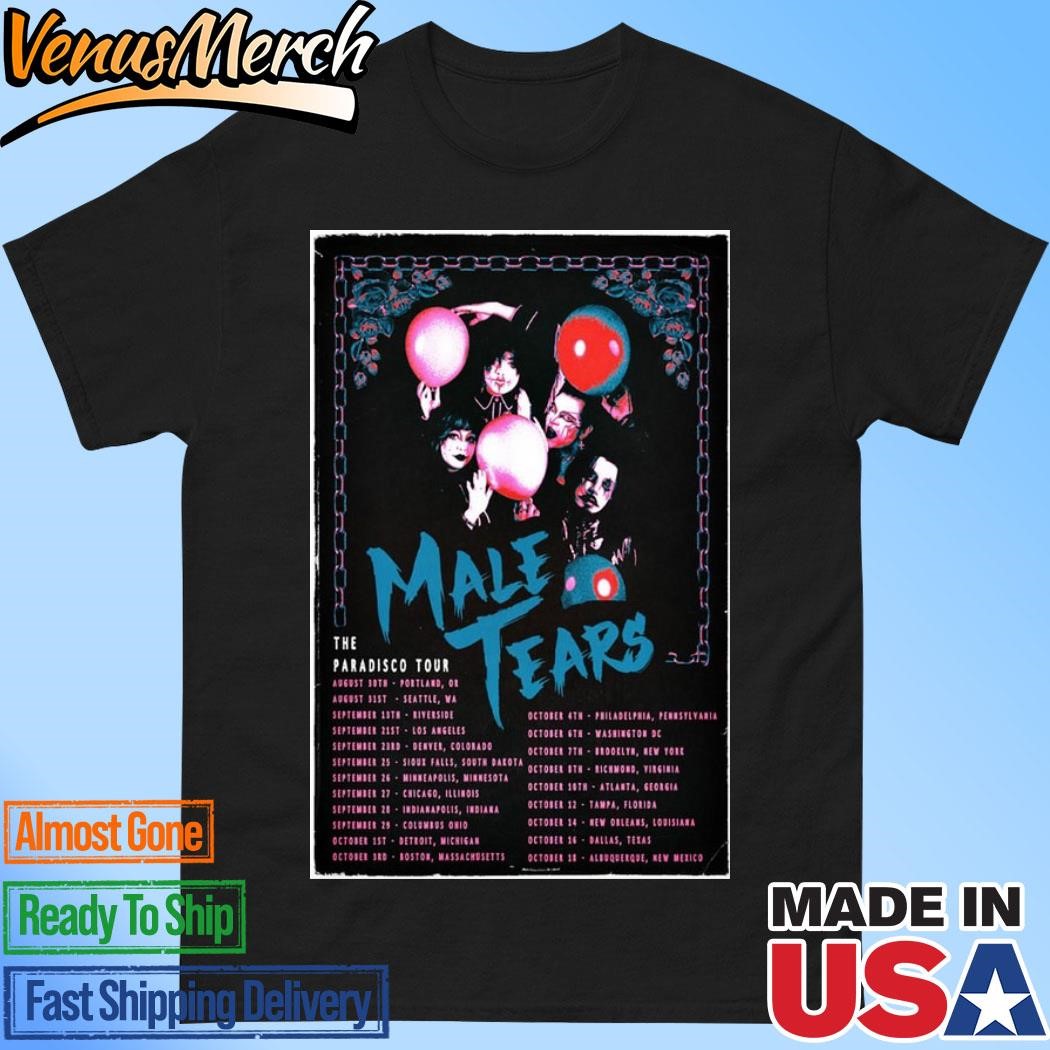 Official Male Tears The Paradisco Tour 2024 Poster Shirt