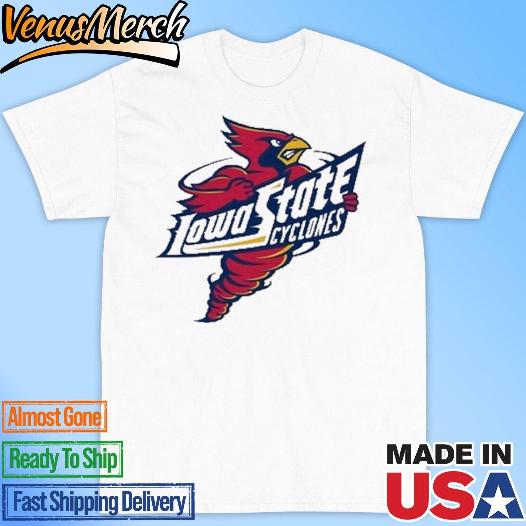 Official Matt Campbell Wearing Tornado Cy Iowa State Cyclones Spirit Collection 1995 Shirt