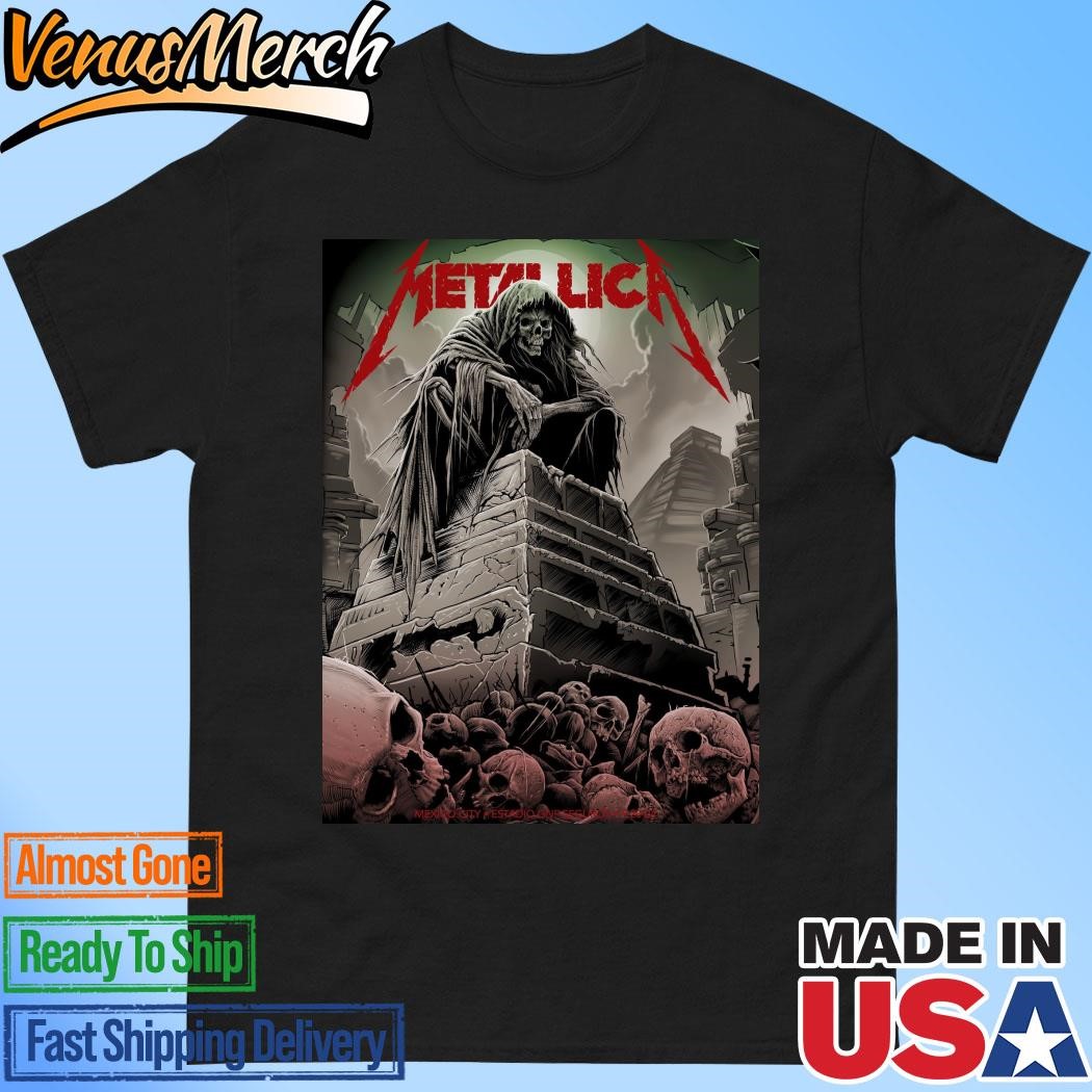 Official Metallica In Mexico City MX Event Tee For Night 1 M72 CDMX At Estadio GNP Seguros On September 20th M72 North American Tour 2024 Vintage T-Shirt