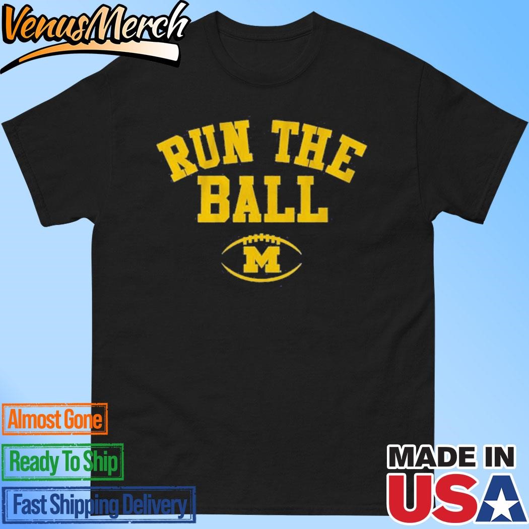 Official Michigan Football Run the Ball Shirt