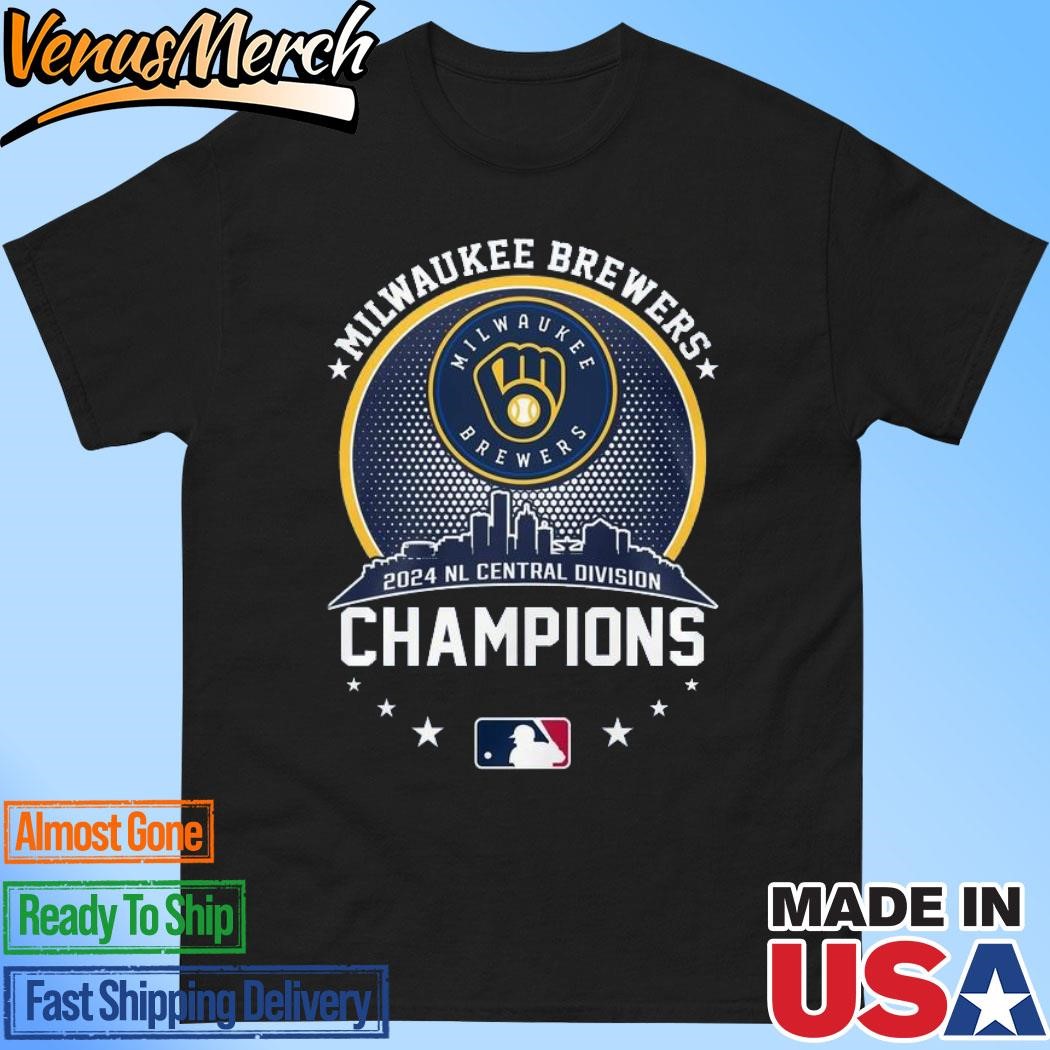 Official Milwaukee Brewers MLB 2024 NL Central Division Champions T-Shirt